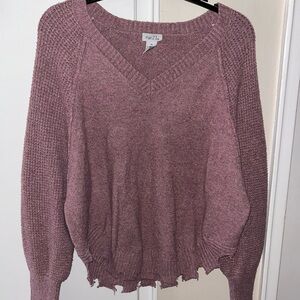 Rue21 Mauve V-Neck Sweater
